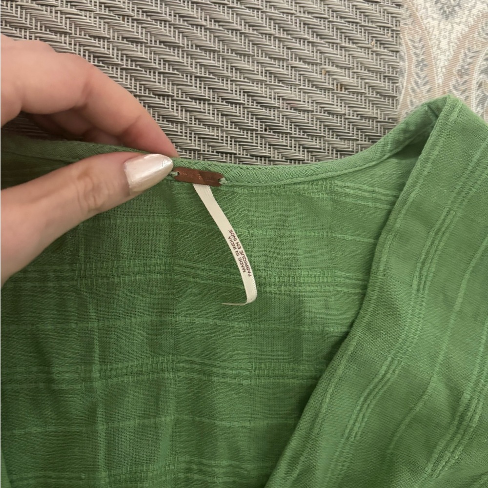 Green V-Neck Maxi Dress Free People